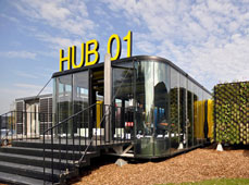 移動式、個性化的集裝箱學生宿舍：HUB 01